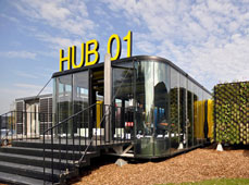 移動式、個性化的集裝箱學生宿舍：HUB 01